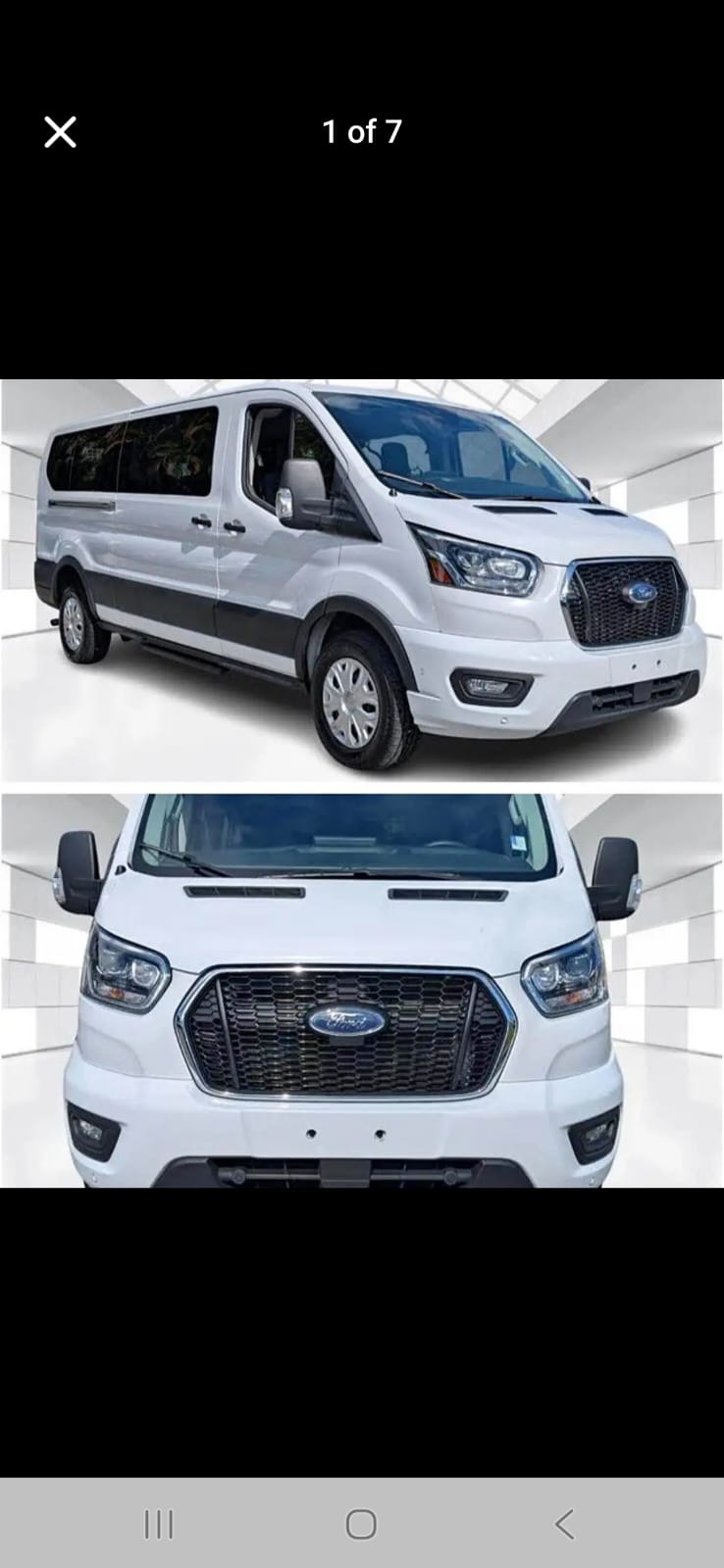 Spacious passenger van used by Jacob's Taxi